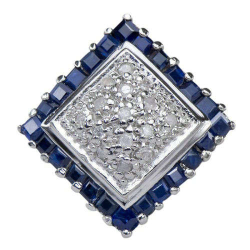 Exquisite Silver White Gemstones Bride Wedding Ring Size 9