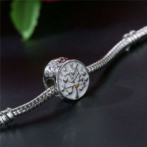 1pcs Silver  European Charm Beads Fit 925 Necklace, Bracelet Pendant Chain