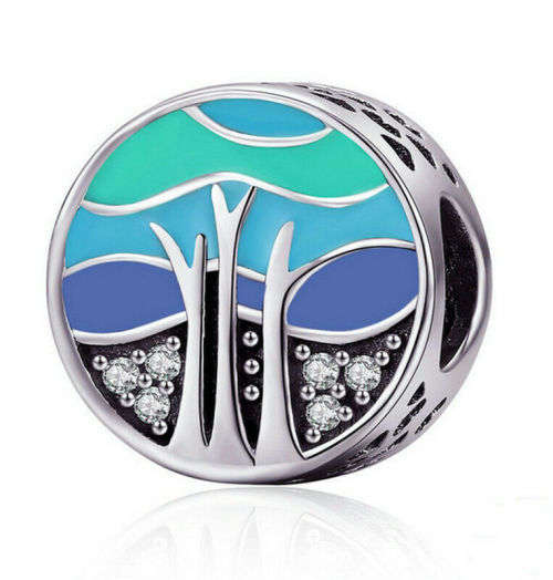 1pcs Silver  European Charm Beads Fit 925 Necklace, Bracelet Pendant Chain