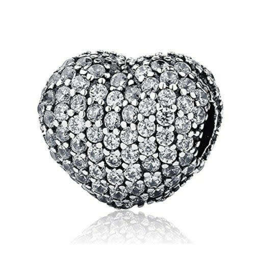 1pcs Silver  European Charm Beads Fit 925 Necklace, Bracelet Pendant Chain