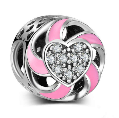 1pcs Silver  European Charm Beads Fit 925 Necklace, Bracelet Pendant Chain