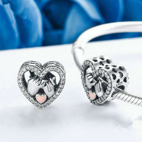 1pcs Silver  European Charm Beads Fit 925 Necklace, Bracelet Pendant Chain