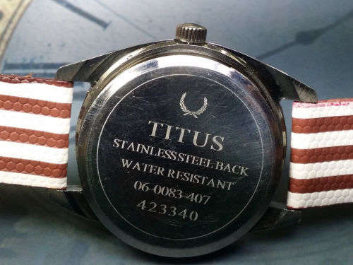 Vintage TITUS Swiss Made Hand winding Watch - NOT WORKING