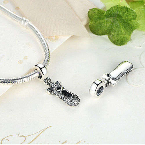 1pcs Silver European Charm Beads Fit 925 Necklace Bracelet Pendant Chain