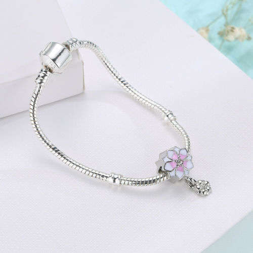 1pcs Silver European Charm Beads Fit 925 Necklace Bracelet Pendant Chain
