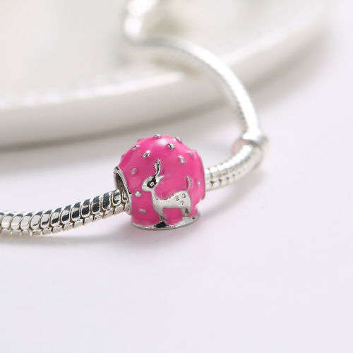 1pcs Silver European Charm Beads by SarAbi Collection