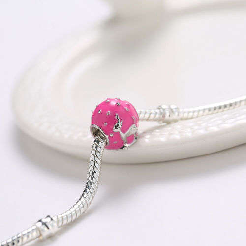 1pcs Silver European Charm Beads by SarAbi Collection