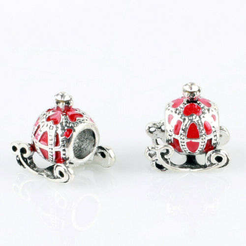 1pcs Silver European Charm Beads Fit 925 Necklace Bracelet Pendant Chain