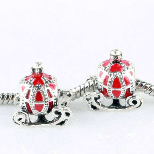 1pcs Silver European Charm Beads Fit 925 Necklace Bracelet Pendant Chain