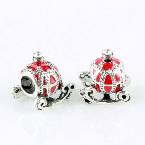 1pcs Silver European Charm Beads Fit 925 Necklace Bracelet Pendant Chain