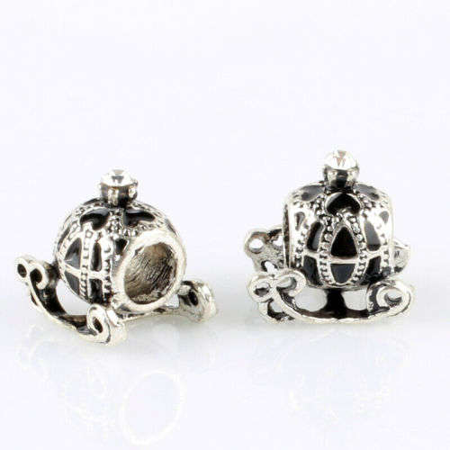 1pcs Silver European Charm Beads Fit 925 Necklace Bracelet Pendant Chain
