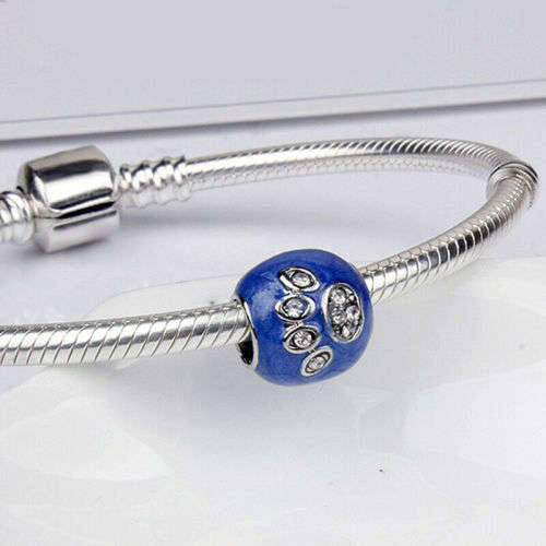 1pcs Silver  European Charm Beads Fit 925 Necklace, Bracelet Pendant Chain
