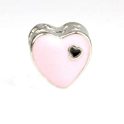 2pcs Silver European Charm Beads Fit 925 Necklace Bracelet Pendant Chain