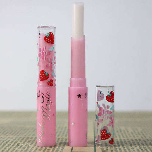 Strawberry Flavor Lip Balm Magic Temperature Changing Color-Moisturizer