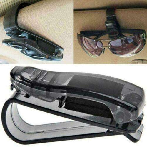 Black Car Auto Sun Visor Glasses Sunglasses Card Ticket Holder
