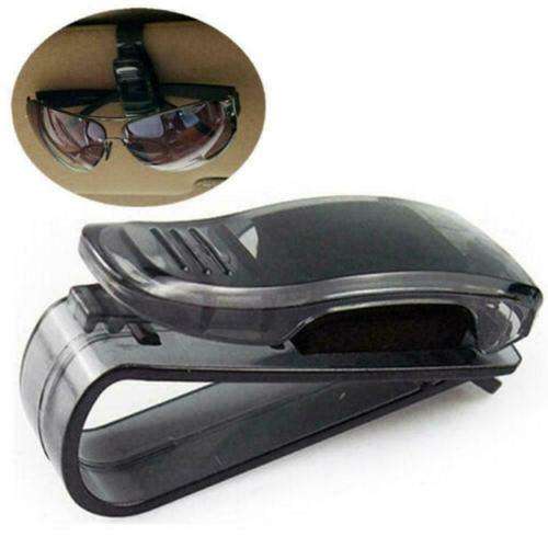Black Car Auto Sun Visor Glasses Sunglasses Card Ticket Holder