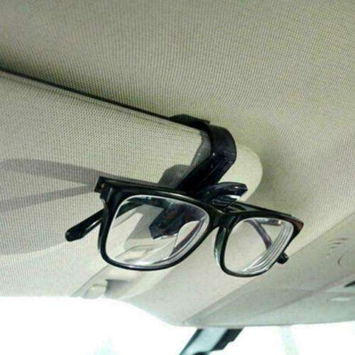 Black Car Auto Sun Visor Glasses Sunglasses Card Ticket Holder