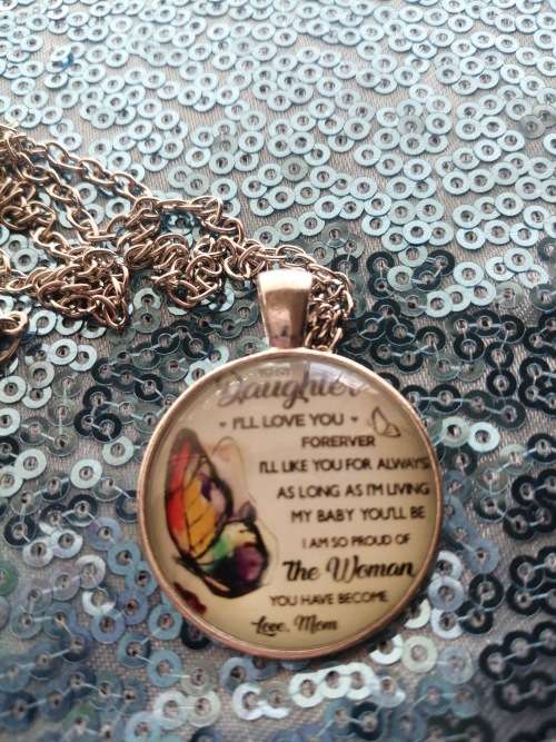 To My Daughter,i Loved You Before I Met You Cabochon Pendant Necklace