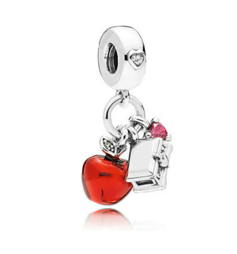 Silver Crystal Charm European Spacer Beads Fit Necklace Bracelet