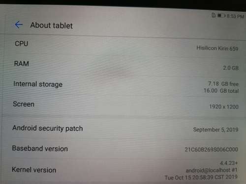 Huawei MediaPad T5 10.1inch very clean