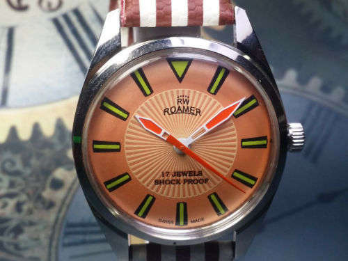 Vintage ROAMER Swiss Made Mechanical Handwinding Movement Mens Wrist Watch