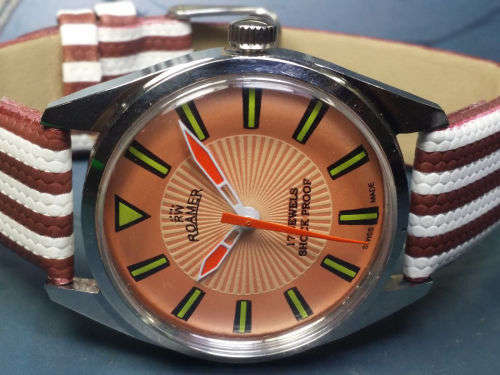 Vintage ROAMER Swiss Made Mechanical Handwinding Movement Mens Wrist Watch