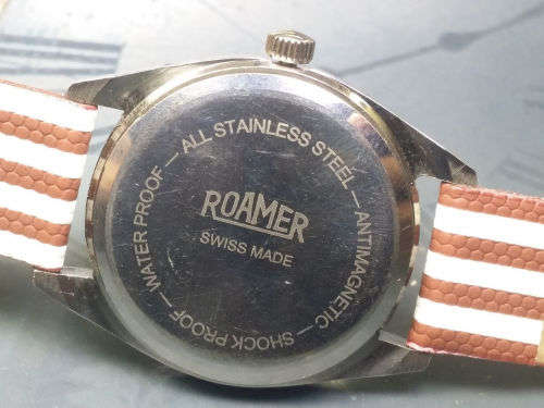 Vintage ROAMER Swiss Made Mechanical Handwinding Movement Mens Wrist Watch