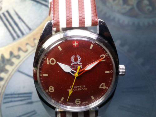 Vintage TITUS Swiss Made Mechanical Handwinding Movement Mens  Watch - Ref20