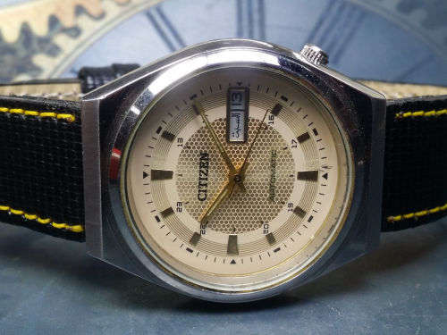Vintage Citizen 21J Mechanical Automatic Day&Date Movement Mens Wrist Watch- Ref 30