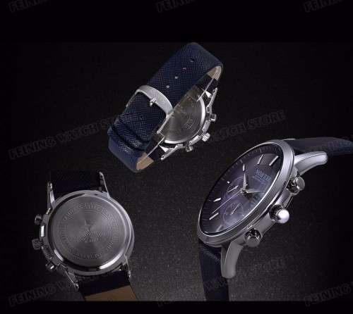 North Luxury Men Watches Waterproof Genuine Leather Fashion Casual Wristwatch