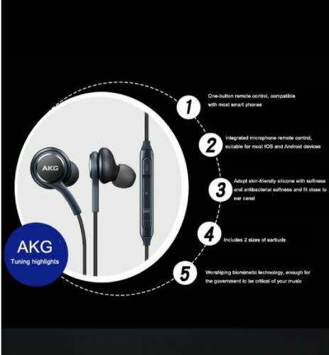 AKG Headphones Earphones - Color Black