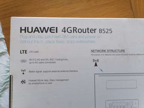 Huawei 4G/5G Router model B525 (It take a SIM CARD)