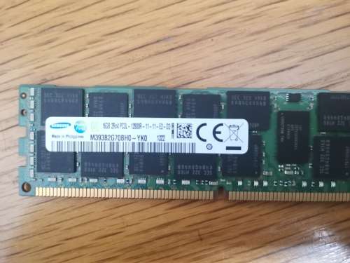 Samsung 16GB PC3L-12800R ECC Server RAM Memory - M393B2G70BH0-YK0