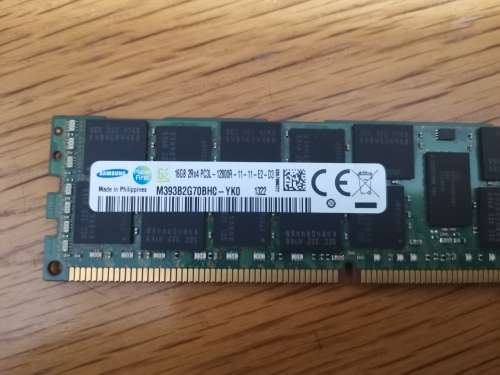 Samsung 16GB PC3L-12800R ECC Server RAM Memory - M393B2G70BH0-YK0