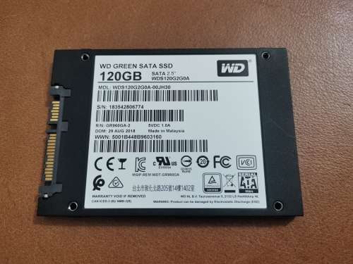 WD 120GB Green SSD 2.5inch like new
