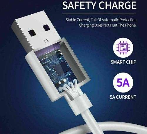 5A Type C USB-C 1M Super Charge Fast Data Cable for Huawei P20 P30 Pro Mate