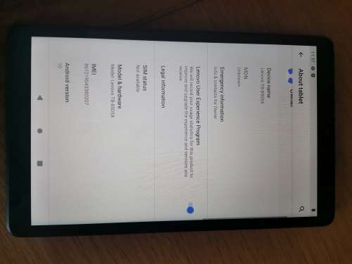 Lenovo TB-8505X 8inch tablet in clean condition