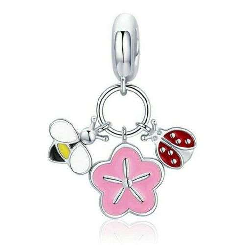 1pcs Silver  European Charm Beads from SarAbi Collection