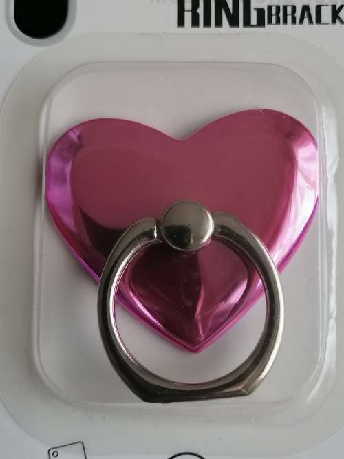 Universal Mobile Phone Ring Stent - PINK HEART