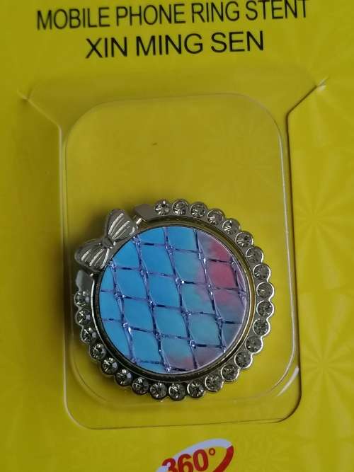 Universal Mobile Phone Ring Stent - Light Blue & Orange Mermaids Tail