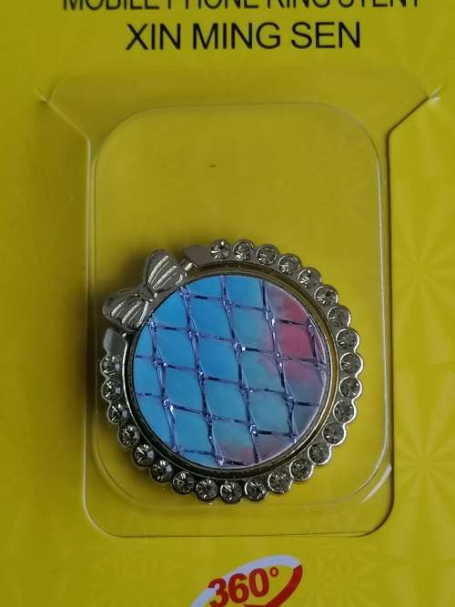 Universal Mobile Phone Ring Stent - Light Blue & Orange Mermaids Tail