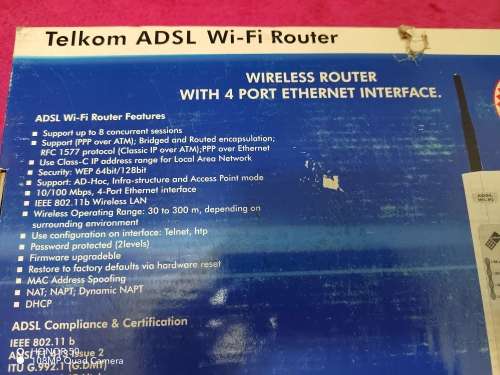 Telkom ADSL router