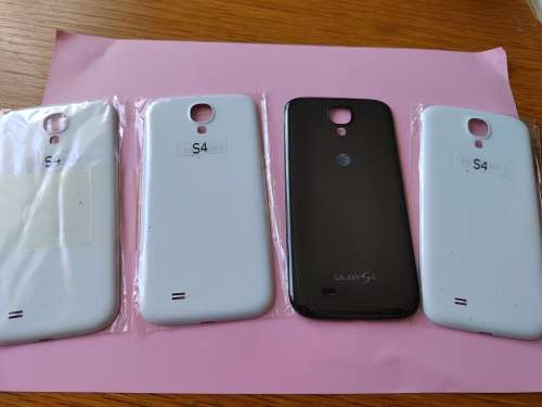 LOTS X4 SAMSUNG S4 BACK COVERS -  BRAND NEW