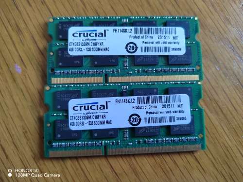 Crucial 4GB DDR3L-1600 SODIMM MAC