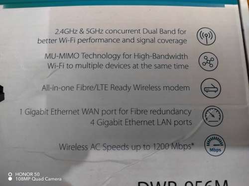 D-LINK DWR-956M 4G LTe router (It take a sim card)