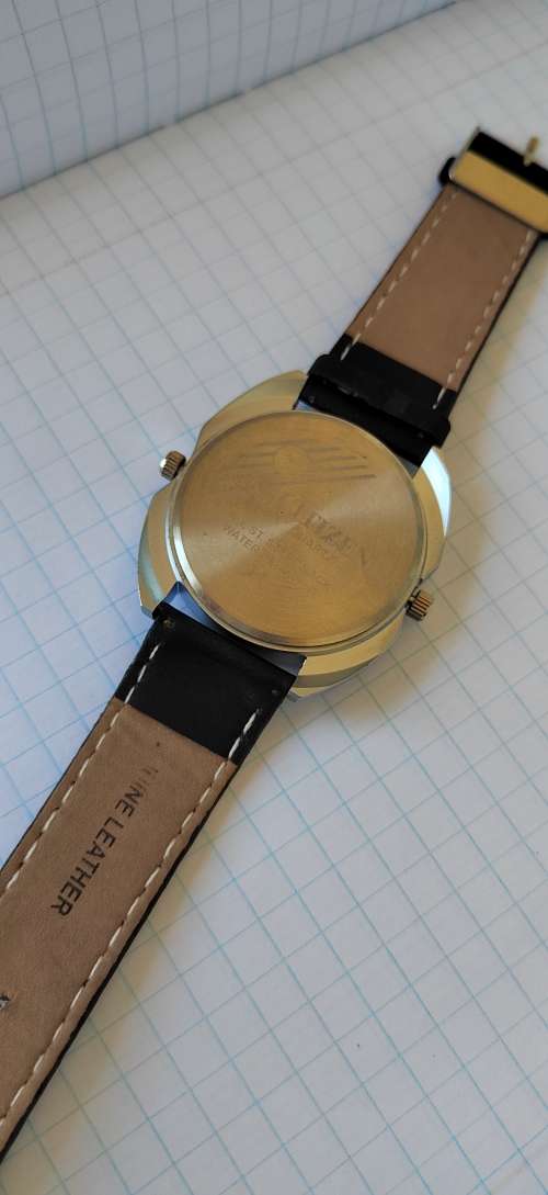 FASHION WRIST DOUBLE WATCH QUARTZ BATTERY GENTS MEN WRIST WATCH