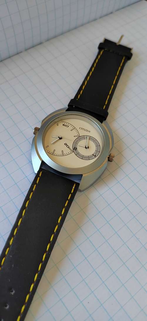 FASHION WRIST DOUBLE WATCH QUARTZ BATTERY GENTS MEN WRIST WATCH