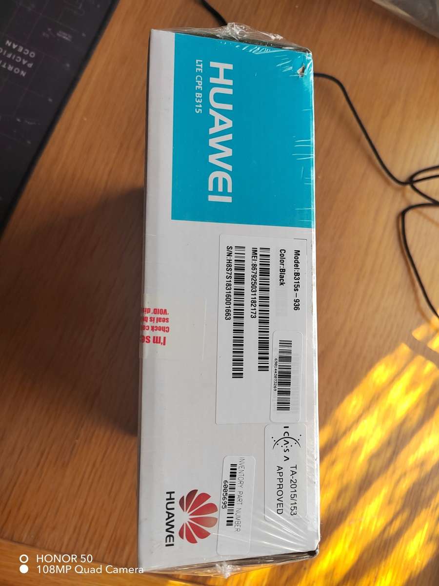 Huawei 4G Router model B315s BRAND NEW SEALED IN BOX