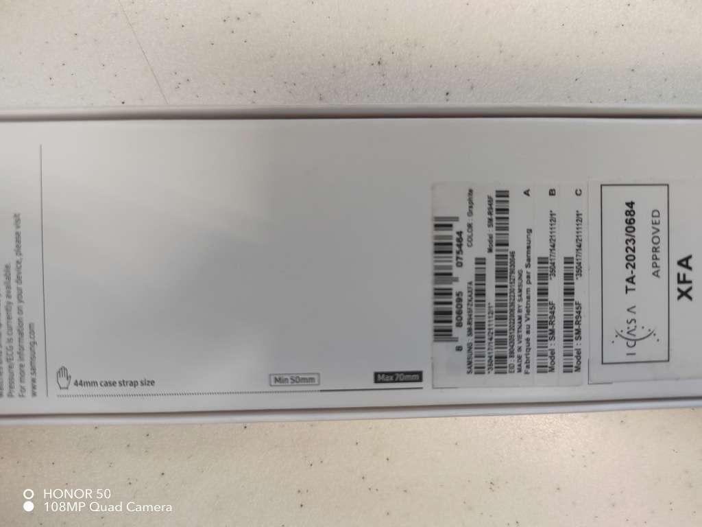 SAMSUNG WATCH 6 LTE, model SM-R945F, ICASA approved