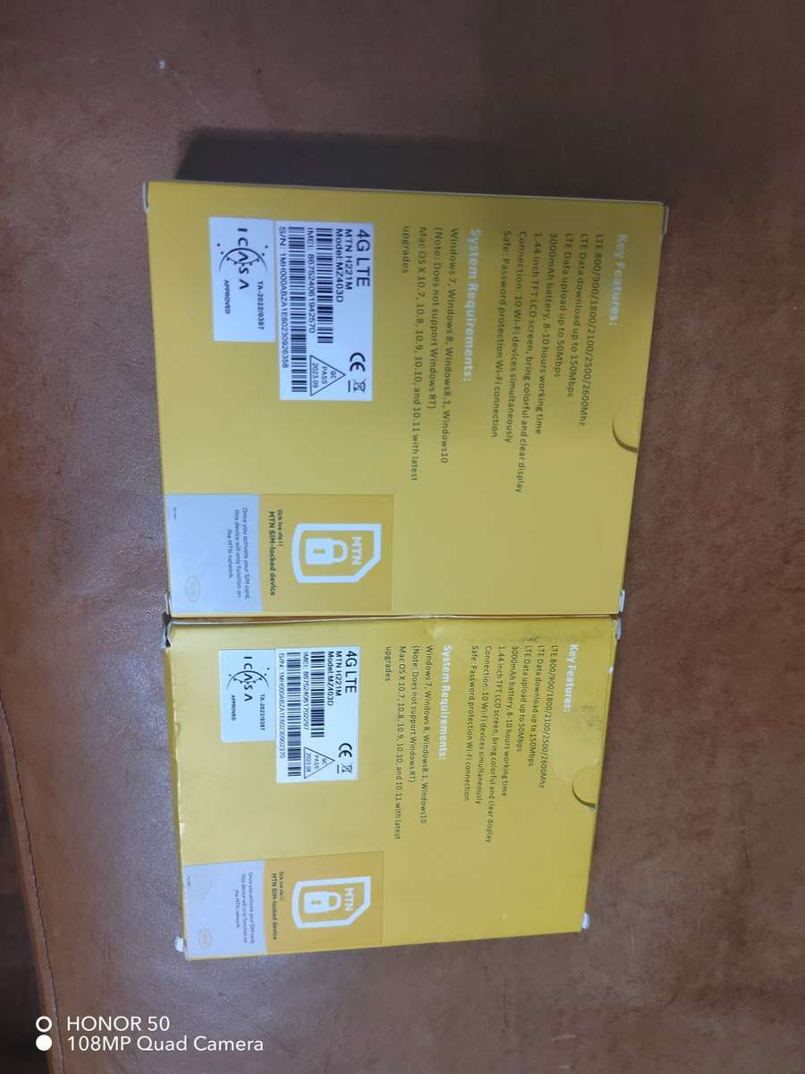 MTN H221M 4G/LTE Mobile Wi-Fi Modem Router Bundle
